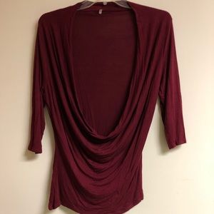 Maurices Studio Y Large Drape Neck Top
